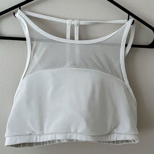Rare Lululemon Mesh White Yoga bra! Size 8